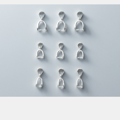 S925 silver melon seed buckle jade buckle pendant buckle jade buckle clip buckle head clip buckle DIY accessories wholesale S0146