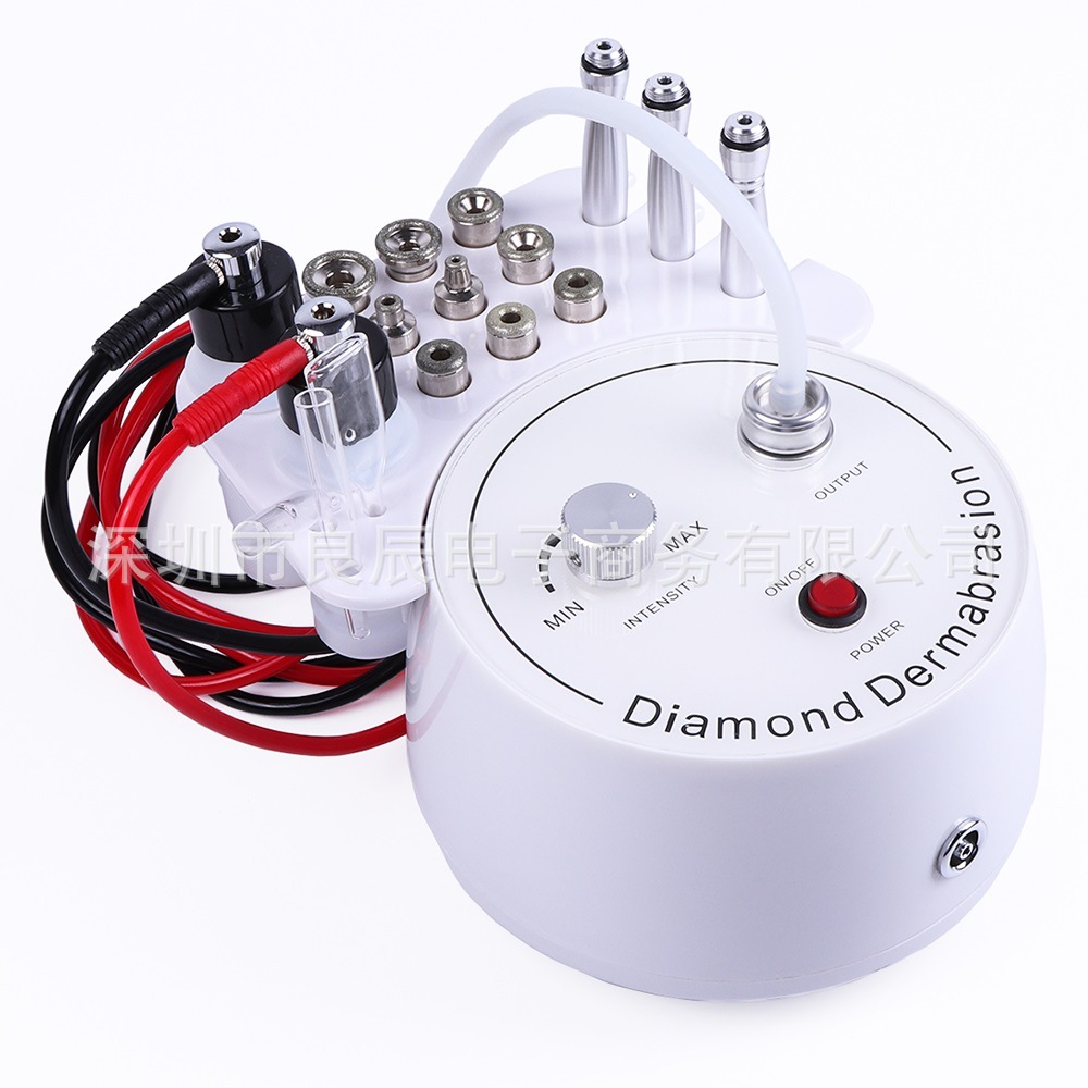 跨境三合一钻石微雕磨皮仪微晶去死皮磨皮美白皮肤钻石微雕美容仪