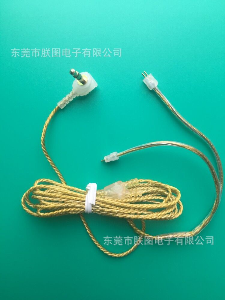 3.5MM耳机线DIY镀银编织耳机线银箔丝耳机线半成品diy舒尔耳机线