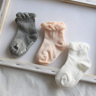 summer Mesh Borneol Hollow baby Socks 0-1-3 Short tube girl Lace stockings baby Mosquito socks