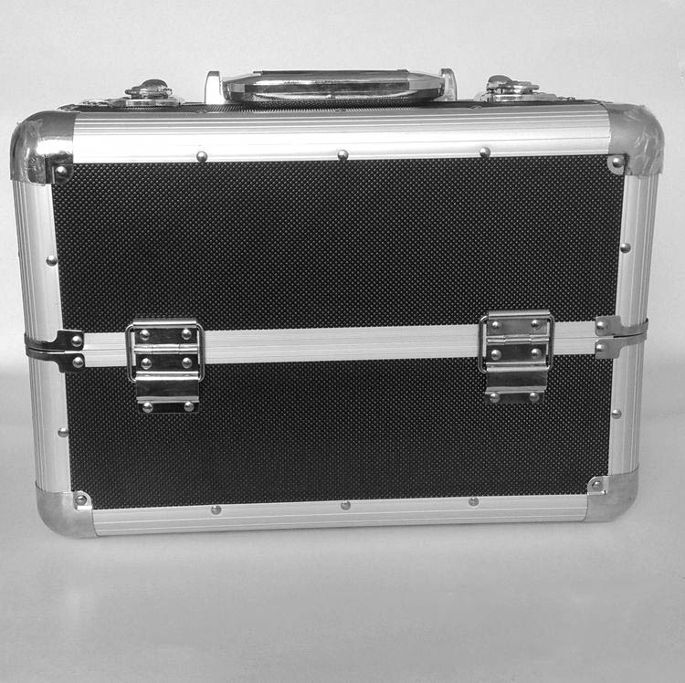 铝合金化妆箱多层黑色化妆箱跟妆箱