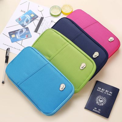 源头工厂旅行收纳证件袋牛津布支票夹多功能护照包证件包现货定制|ms