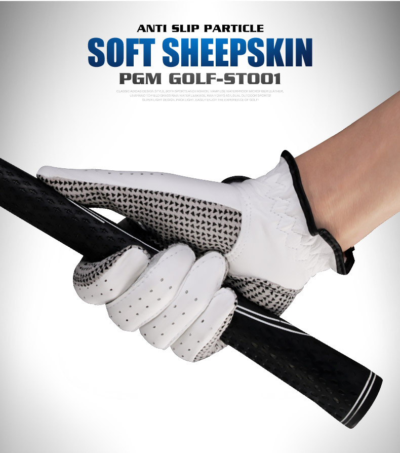 Găng tay golf PGM da cừu chống trượt dành cho nam — Tay trái cỡ 27 chi tiết 8