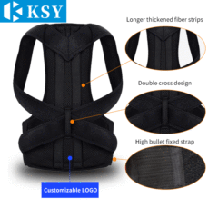 跨境供應鎖骨帶背部支撐帶 隱形駝背矯姿帶 舒適防駝背帶