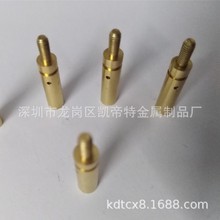 黄铜管车丝牙 铜管攻牙 铜轴套深孔加工 黄铜毛细管倒角缩口封头