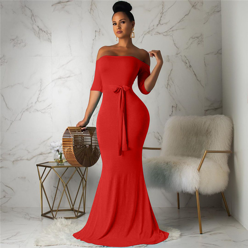 bodycon maxi evening dress