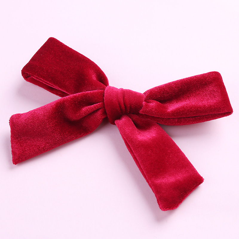 Fashion Bow Knot Flannel Hair Clip display picture 6