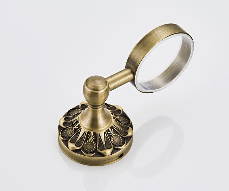 全铜卫浴五金挂件厂家批发陶瓷漱口杯架