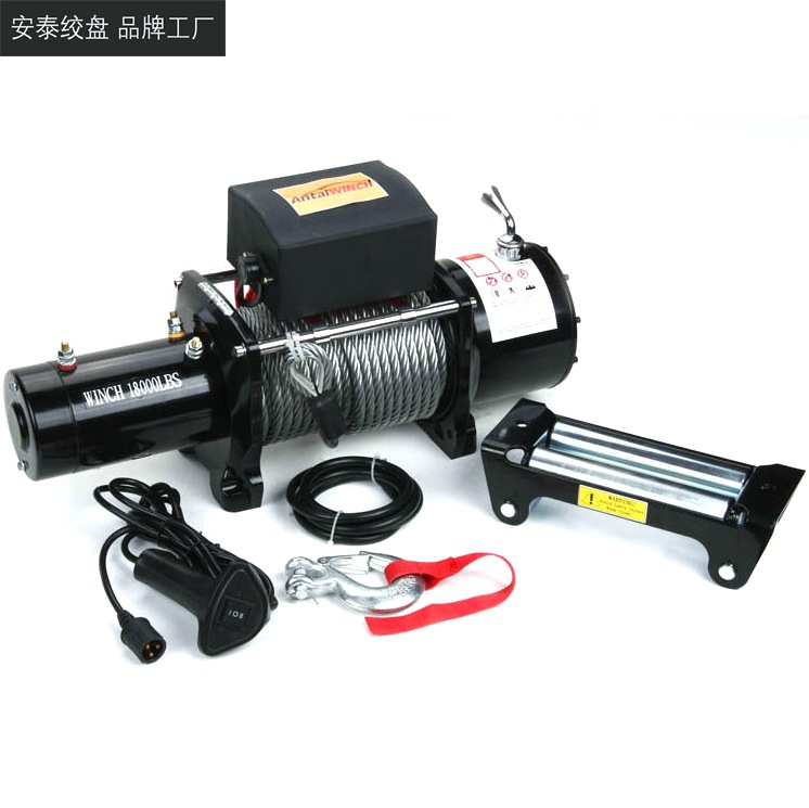 厂家直销12v/24v 18000磅卡车绞盘
