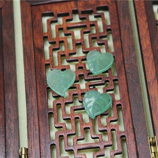 Chinese hairpin jade heart shaped
