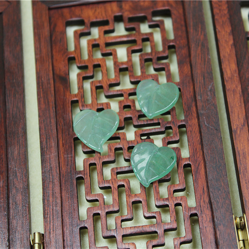 Chinese hairpin jade heart shaped