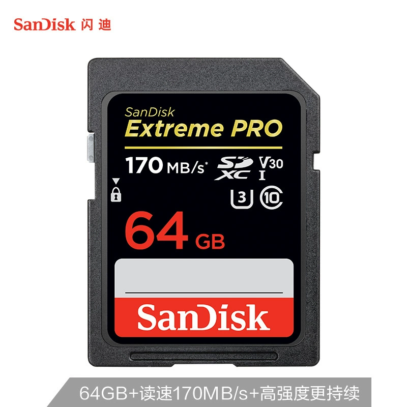 Совместимо с картами памяти SANDISK/Flash 64/128/256/512G/1T SD U3 C10 скорость чтения 200 МБ/с