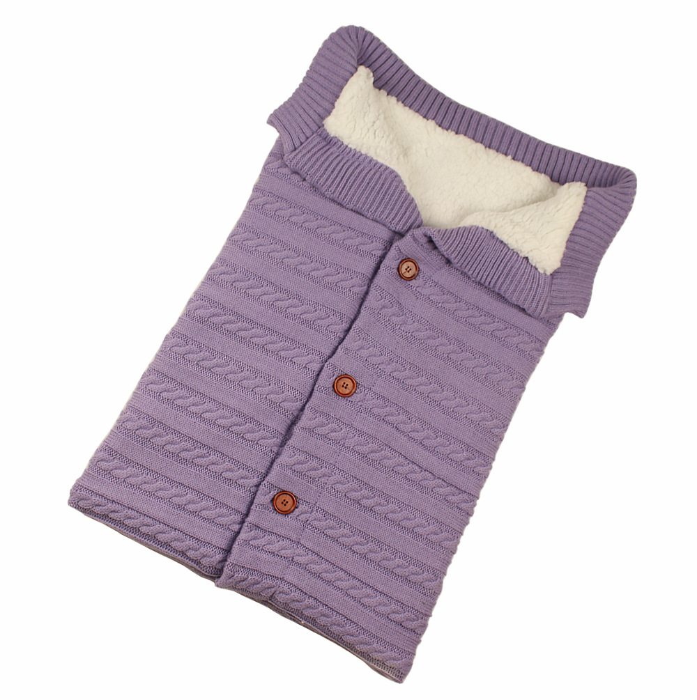 Cobertor do Bebê Bolsa de Dormir Envelope para Carrinho de Criança Quente Malha Recém-nascido Swaddle Envoltório Macio Infantil Bebê Footmuff Acessórios Cobertor 11 Mamãe e Bebê
