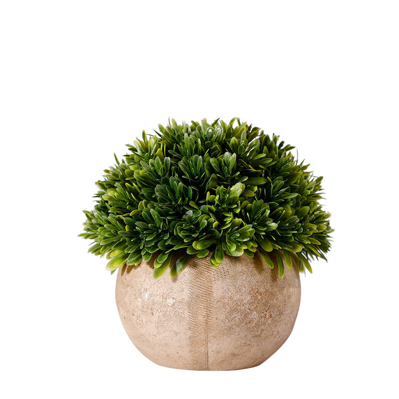 thumbnail image 1 of Plantas artificiales, pequeñas plantas falsas, decoración de baño, mini hierba verde de plástico en maceta, plantas de imitación, vegetación de plástico para cocina casera de granja, 1 of 5