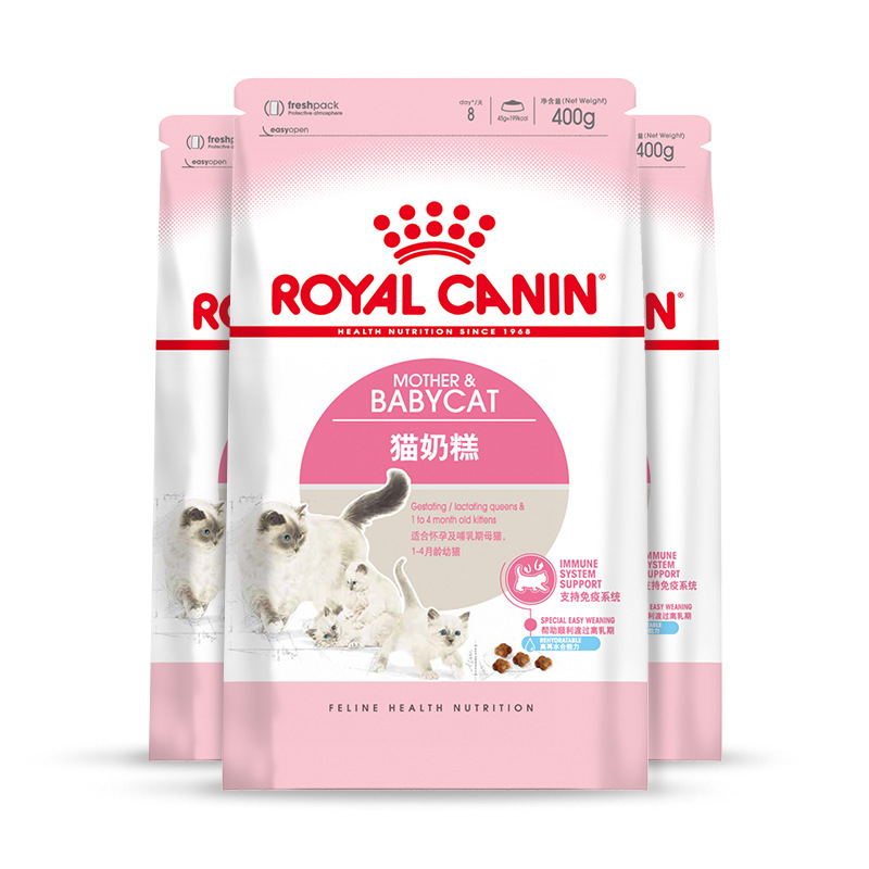 法国Royal Canin精品猫粮奶糕1-4月离乳期BK34/0.4KG*3袋货源批发|ru