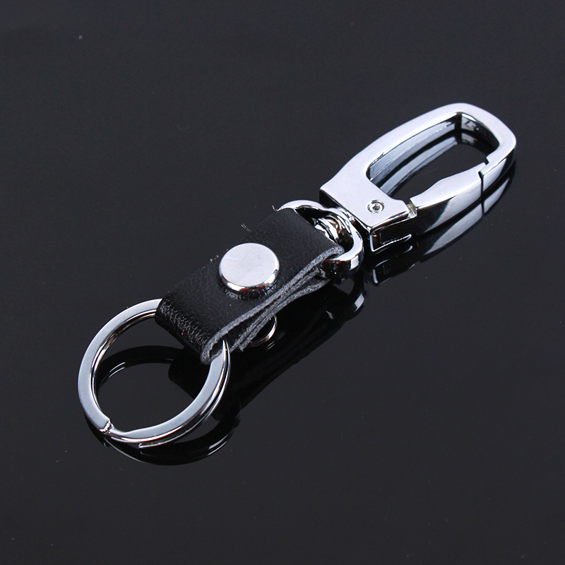 Metal Key buckle man automobile genuine leather Key buckle man Key buckle man Waist buckle gift practical