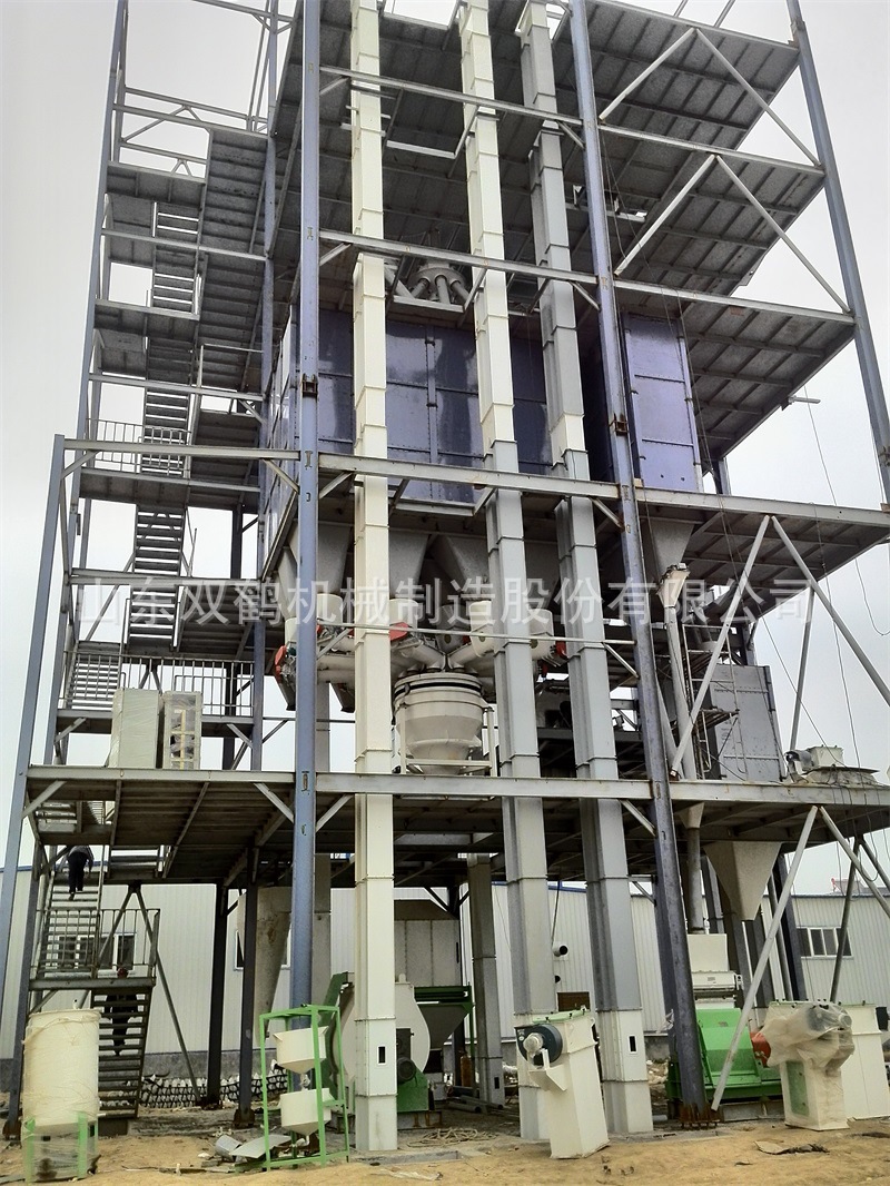 山东双鹤机械350型猪饲料生产线 时产5-8吨 鸡鸭颗粒饲料生产线