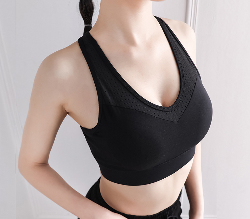 Ropa interior deportiva de las mujeres corriendo push up más tamaño breasted belleza ajustable espalda Yoga fitness alta resistencia a prueba golpes sujetador