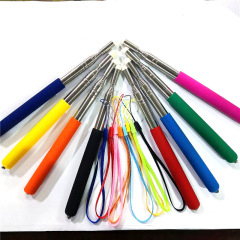 Telescopic teaching rod with felt tip touch screen, retractable flagpole, teacher's teaching rod, command stick, touch screen teaching wand