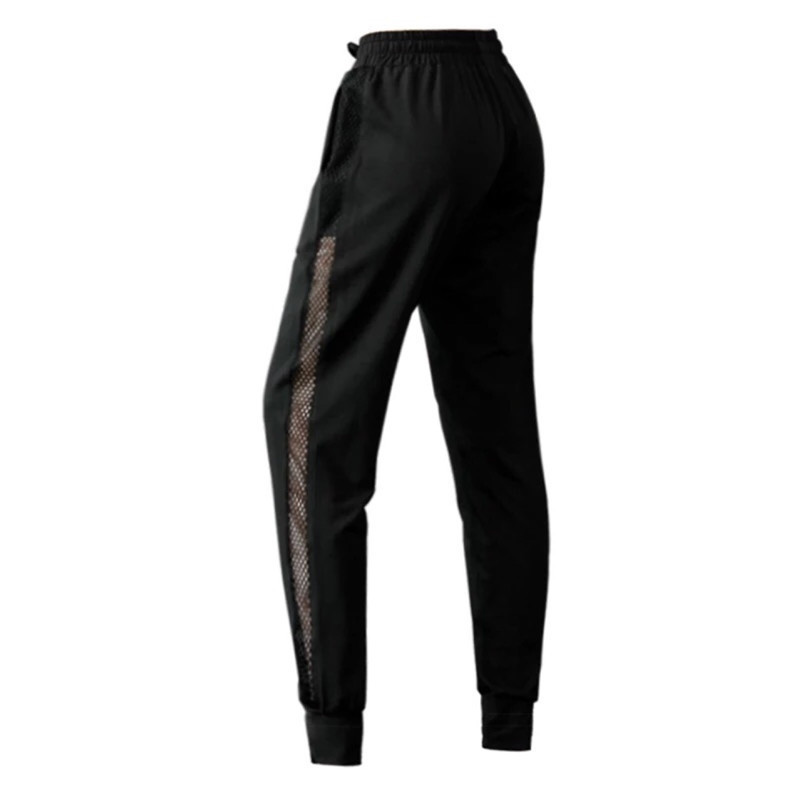 Plus Size 2XL Sports Pants for Spring, Summer and Autumn Women's Side Mesh Quick-drying Elastic Loose Beamless Jogging Pants Yoga Pants