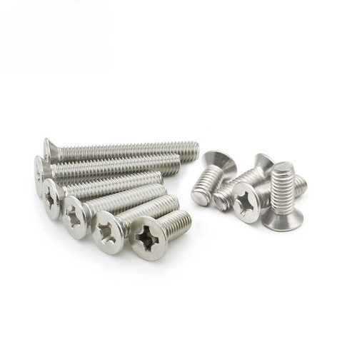 304 stainless steel countersunk screw with cross recessed tap screw, flat head M3 M3.5 M4 M5 M6 M8 M10
