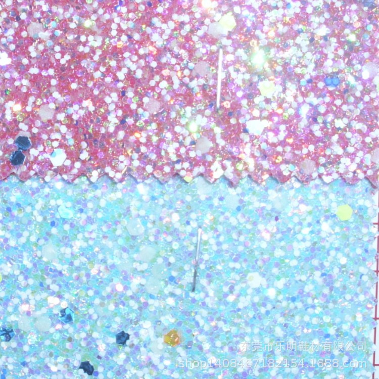 MP9001大小六角高闪光七彩夜光格丽特壁布墙布酒吧壁纸鞋材手袋