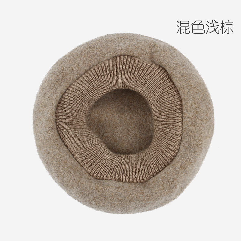 螺纹帽混色浅棕