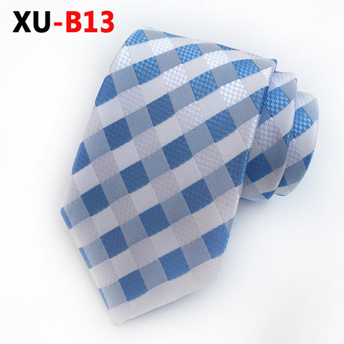 Polyester jacquard tie men stripe Singer host stage performance dress suit blazer neck tie for men