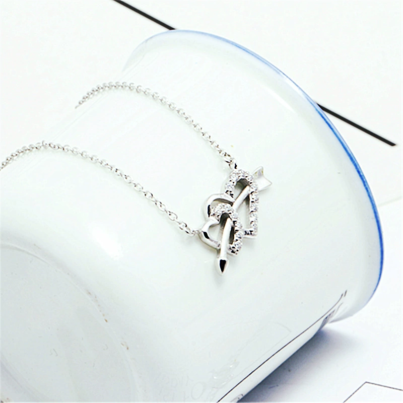 Necklace, pendant, silver 990 sample, simple and elegant design