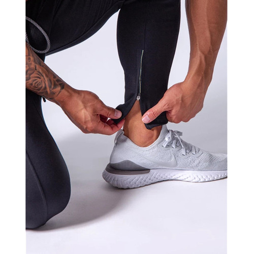 Muscle new sports trousers men's running training pure cotton slim fit leggings lace-up casual sweatpants
