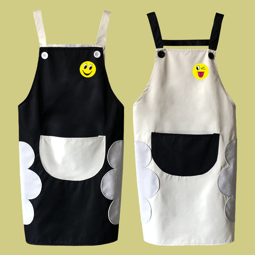 Chef overalls Washable apron kitchen cooking with lovely creativity antifouling oil proof Japanese men and women waists