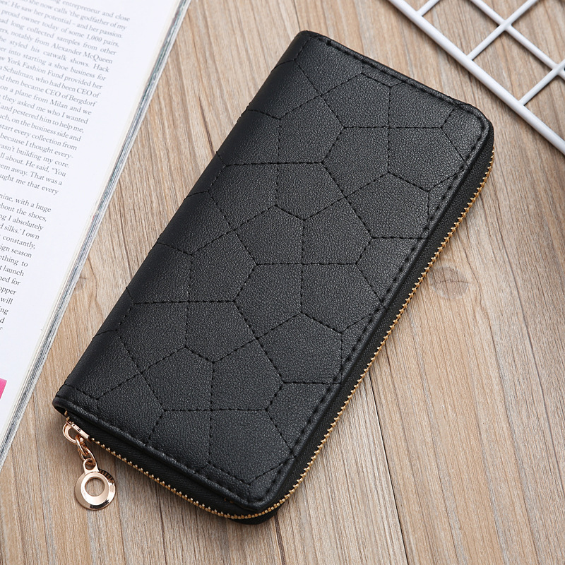 121g Weight Polyester Lining Material Zipper Closure Type Business Occasion Pu Leather Material Solid Color Pattern Women'S Gender Square Shape Rose Red, Red, Gold, Silver, Black Color Nihaojewelry Wholesale Accessories New Fashion Sewing Thread Geometric Pattern Clutch 14