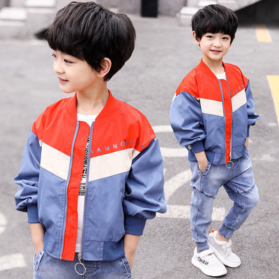 Boys Outerwear spring clothes 2019 new pattern Children's clothing children CUHK Spring leisure time Korean Edition T-shirts Jacket