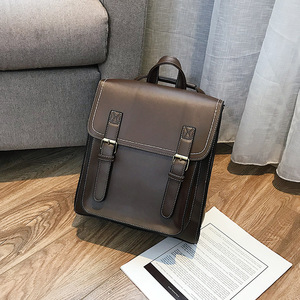 zhenli 2020新款双肩包 学院风PU时尚邮差包 亚马逊流行女包批发