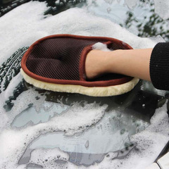 Car washing gloves woolen velvet thickened car wiping gloves car waxing gloves bear paw car wiping rags cleaning tools