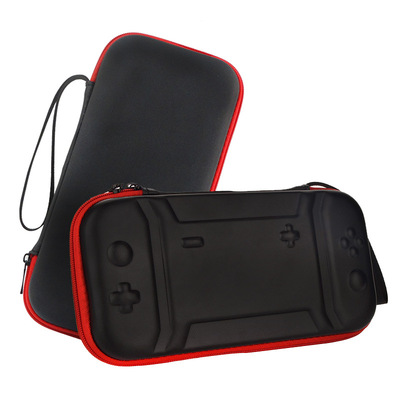 適用switch lite收納包 任天堂NS遊戲機保護包 創意壓紋紅牙拉鏈