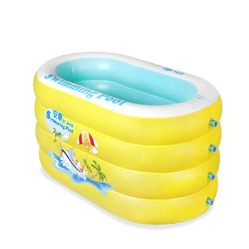 儿童充气游泳池家用充折叠浴盆婴儿戏水池折叠充气浴缸批发