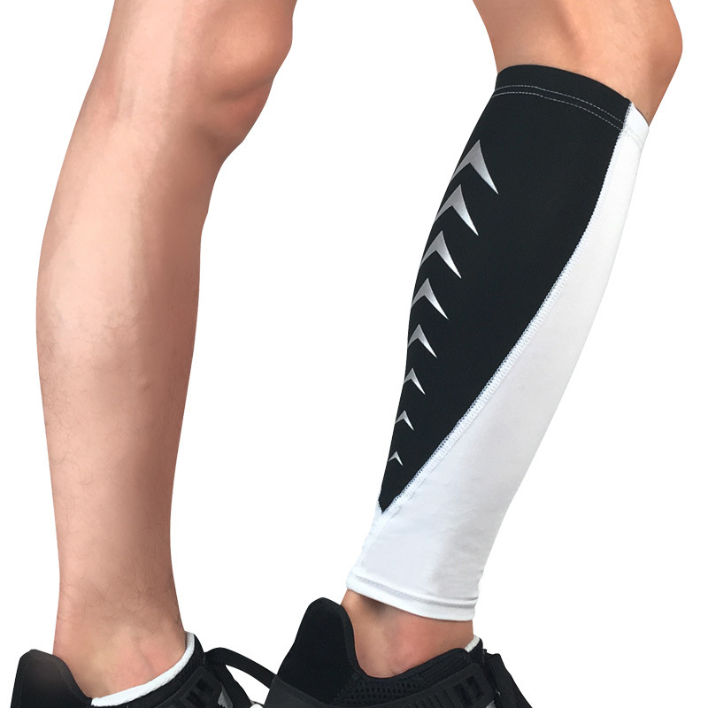 跨境专业足球篮球护小腿户外骑行登山运动护小腿套高弹透气可代发