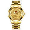 Waterproof mechanical ruby fashionable men's watch for elderly, for middle age