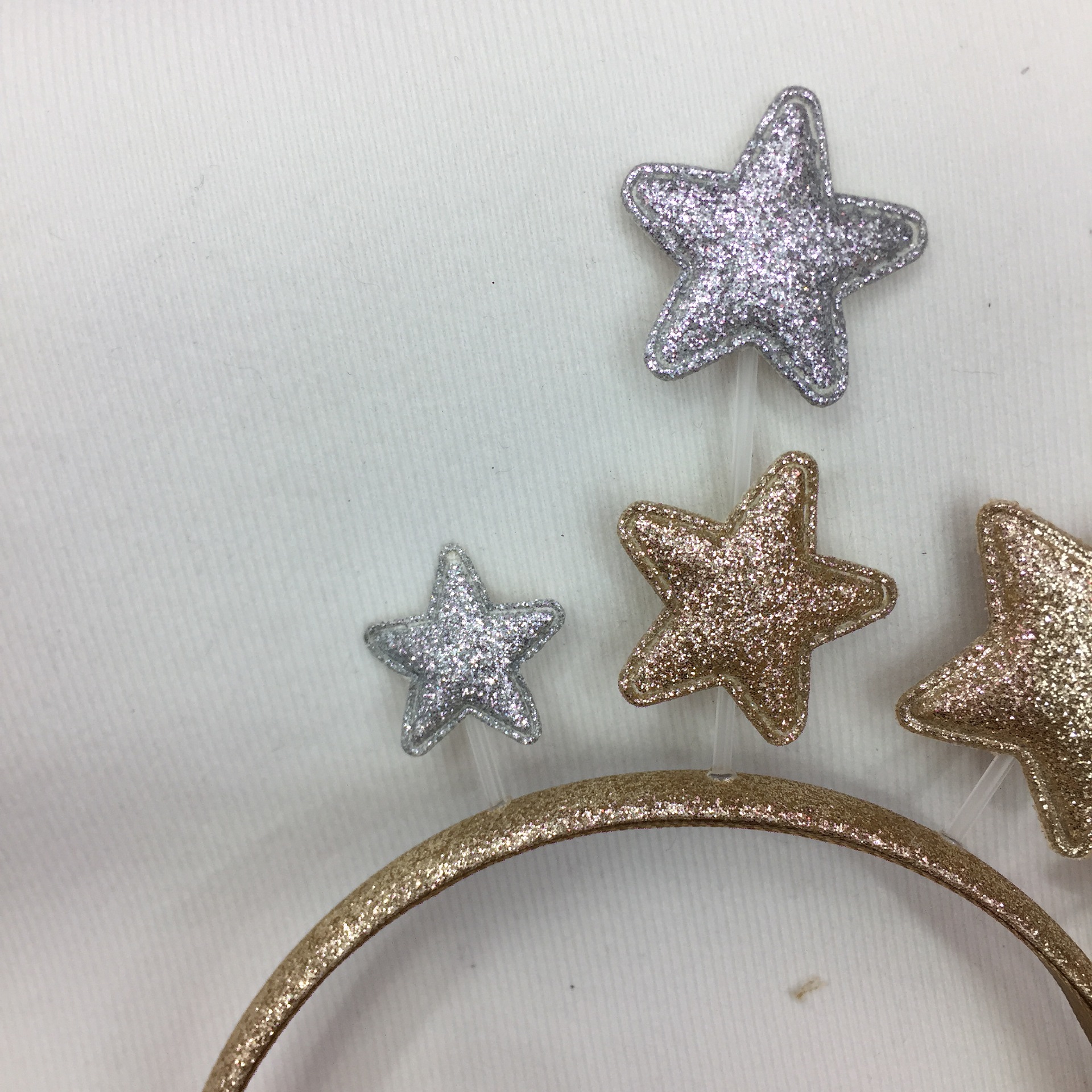 Comercio exterior nueva Navidad creativa fresca estrella de cinco puntas diadema para Niños Accesorios para el cabello diadema de borde de metal al por mayor