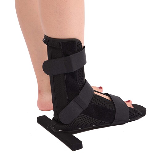 Medical orthopedic T-shaped shoes wooden shoes ankle fracture fixation rehabilitation anti-rotation shoes ankle joint fixation brace