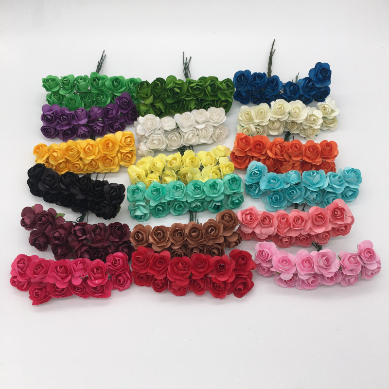 Supply 1.8 cm rose DIY handmade small flower small paper flower…