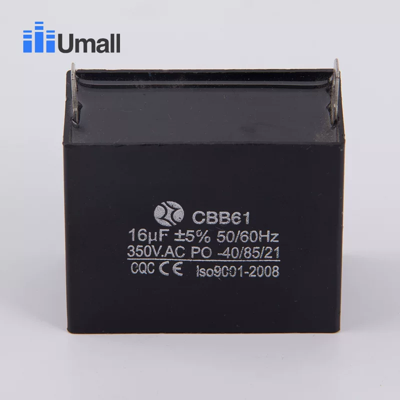 16UF CBB61 350V 450V стартерный конденсатор 16 мФ квадратный пластиковый с углом