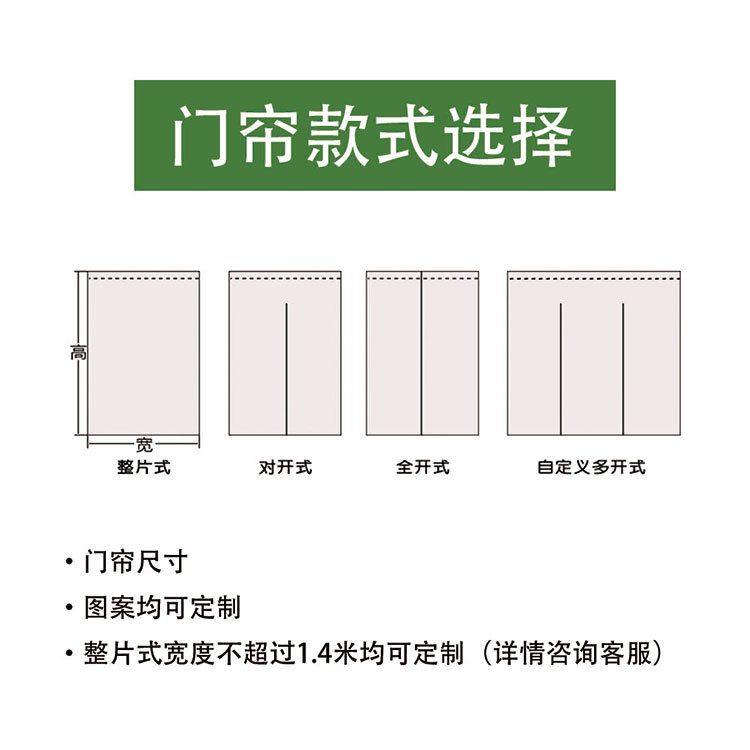 厂家直销棉麻批发LOGO日式布艺隔断帘家用厨房半帘专属门帘