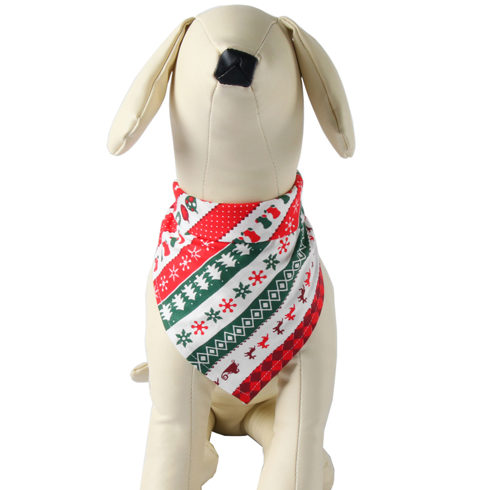 Cartoon Style Cotton Christmas Graffiti Pet Scarf 1 Piece display picture 27