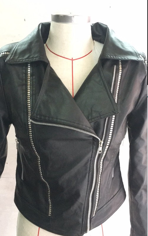 Veste en cuir femme en PU - Ref 3447518 Image 12