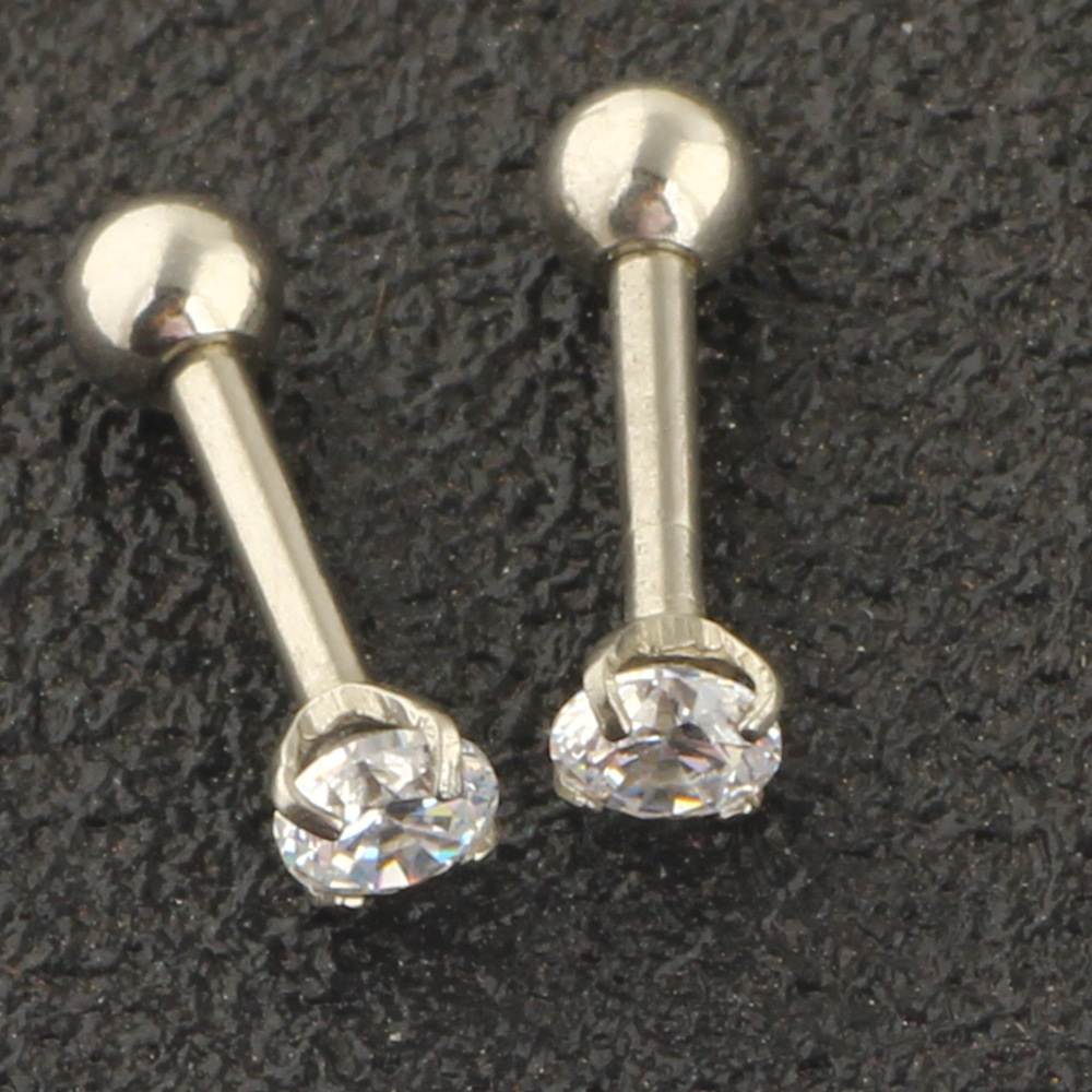 10Pcs Piercing Jewelry Set Nose Ring Nose Stud Eyebrow Nail Lip Nail Long Rod Industrial Ear Studs detail image 10