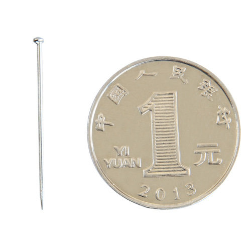 Deli Deli Stationery 0016 pins, tacks, nickel-plated pins, straight pins, about 500 pieces/box