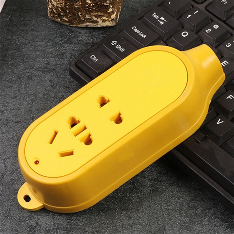 厂家直销工程大功率新国标7孔 甩不脱多用插座  户外工地7孔插板