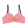 Comfortable sexy fashionable underwear, straps with letters, push up bra, wireless bra, simple and elegant design